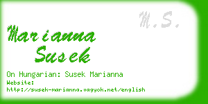 marianna susek business card